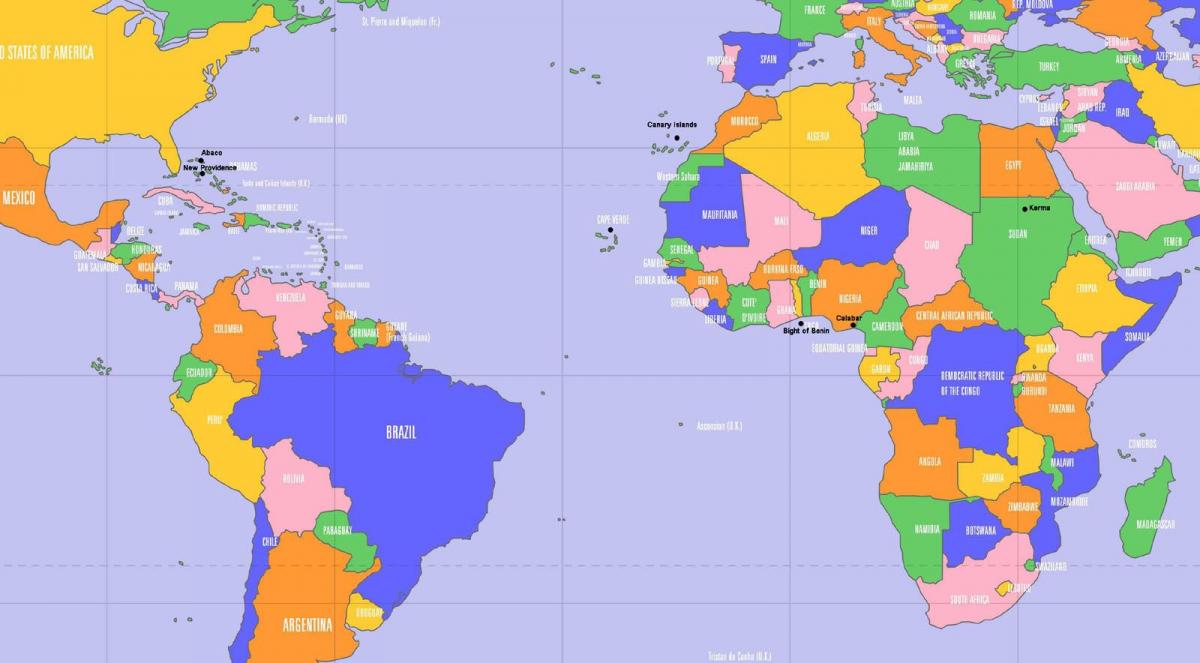 Cape Verde vị trí trên bản đồ thế giới