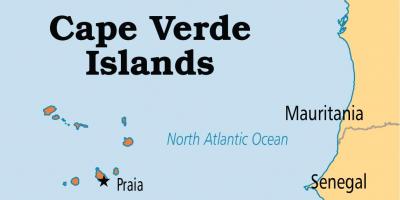 Bản đồ của bản đồ đang ở Cape Verde