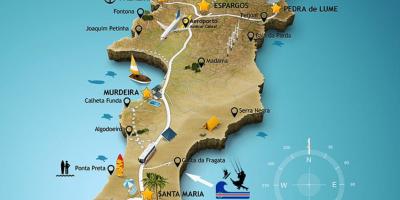 Bản đồ của santa maria Cape Verde